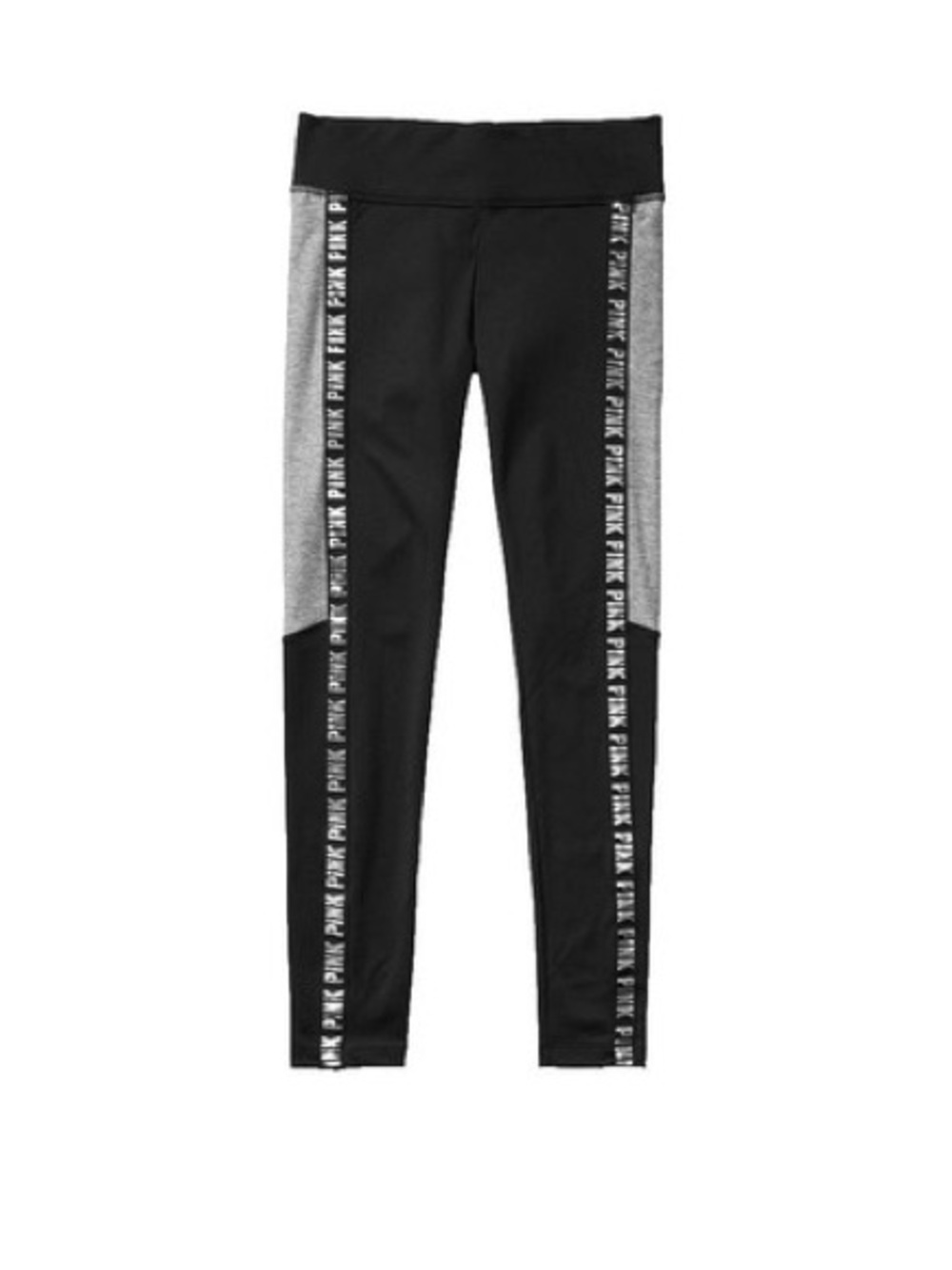 Victoria's Secret PINK cozy color block black & Gray Leggings pants small